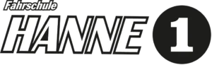 Logo Fahrschule Hanne in schwarz Weiß